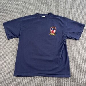 Vintage FDNY Shirt Men Extra Large New York Fire Department Embroidered Logo USA